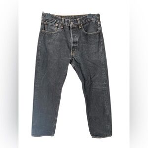 Levi’s 501 Men’s Straight Leg Denim Black Size 33